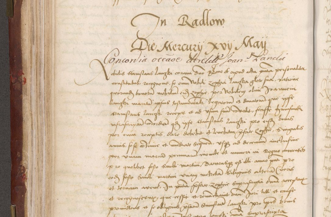 Zdjęcie nr 154 dla obiektu archiwalnego: Volumen I-um actorum coram R. D. Petro Tomicki, episcopo Cracoviensi et Regni Poloniae Vicecancellario, annoru 1524 a mense Aprili, 1525, 1526, 1527, 1528 et 1529 inclusive, quoeum indicem ad finem eiusdem voluminis videre licet.