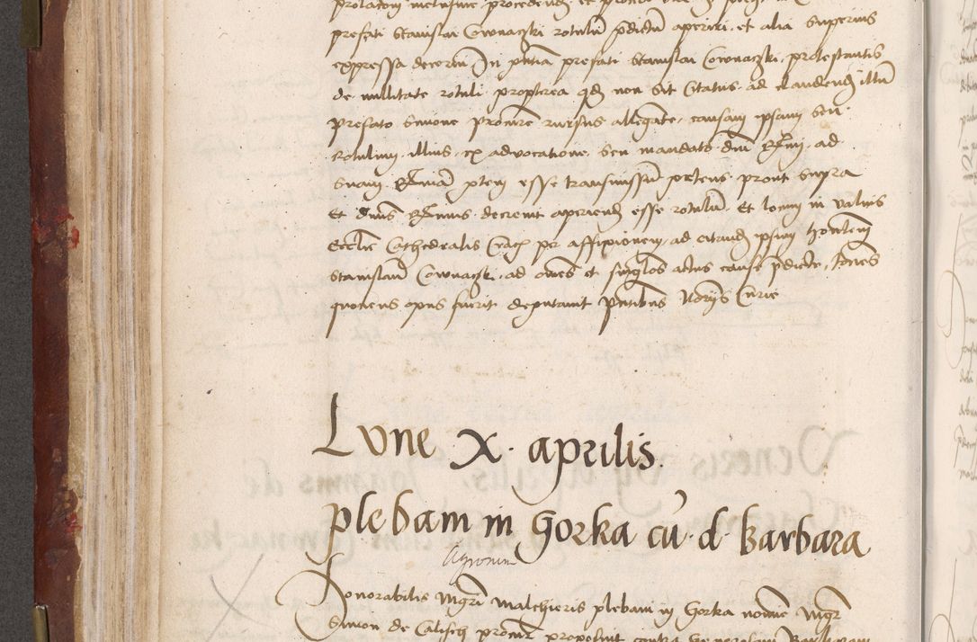 Zdjęcie nr 148 dla obiektu archiwalnego: Volumen I-um actorum coram R. D. Petro Tomicki, episcopo Cracoviensi et Regni Poloniae Vicecancellario, annoru 1524 a mense Aprili, 1525, 1526, 1527, 1528 et 1529 inclusive, quoeum indicem ad finem eiusdem voluminis videre licet.