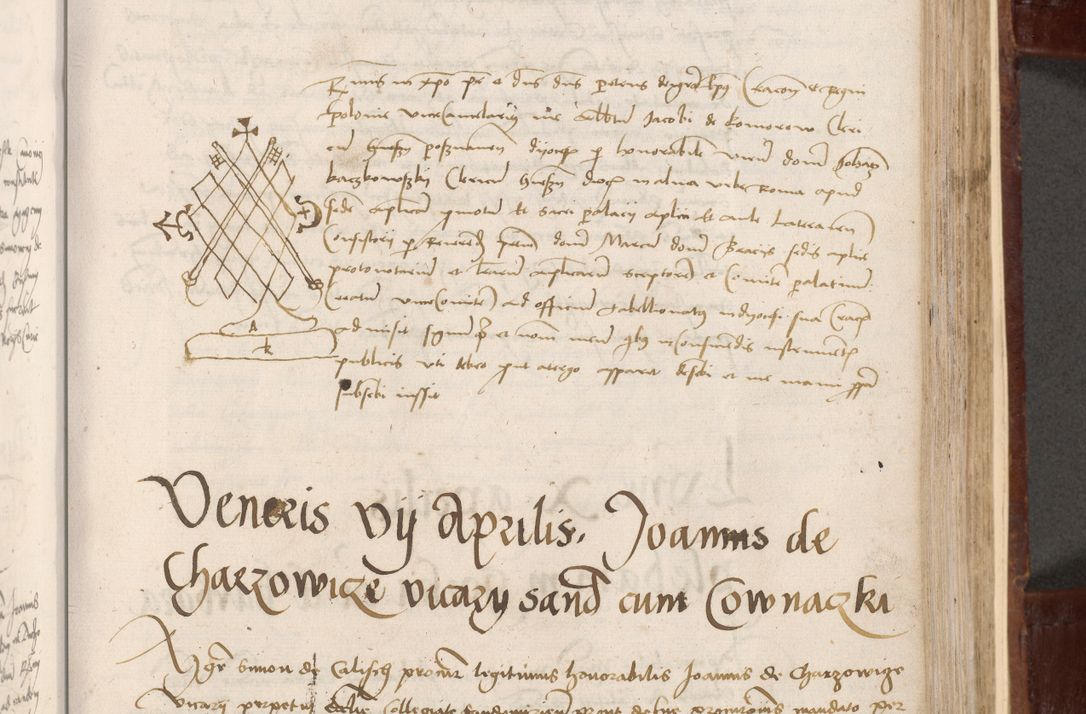 Zdjęcie nr 147 dla obiektu archiwalnego: Volumen I-um actorum coram R. D. Petro Tomicki, episcopo Cracoviensi et Regni Poloniae Vicecancellario, annoru 1524 a mense Aprili, 1525, 1526, 1527, 1528 et 1529 inclusive, quoeum indicem ad finem eiusdem voluminis videre licet.