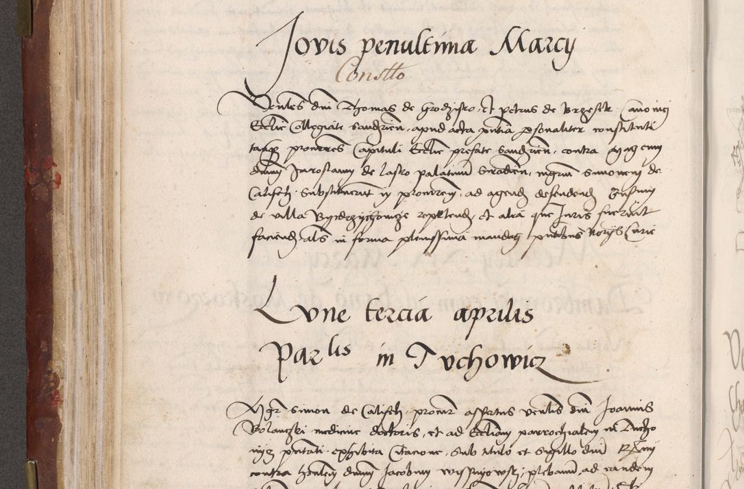 Zdjęcie nr 146 dla obiektu archiwalnego: Volumen I-um actorum coram R. D. Petro Tomicki, episcopo Cracoviensi et Regni Poloniae Vicecancellario, annoru 1524 a mense Aprili, 1525, 1526, 1527, 1528 et 1529 inclusive, quoeum indicem ad finem eiusdem voluminis videre licet.