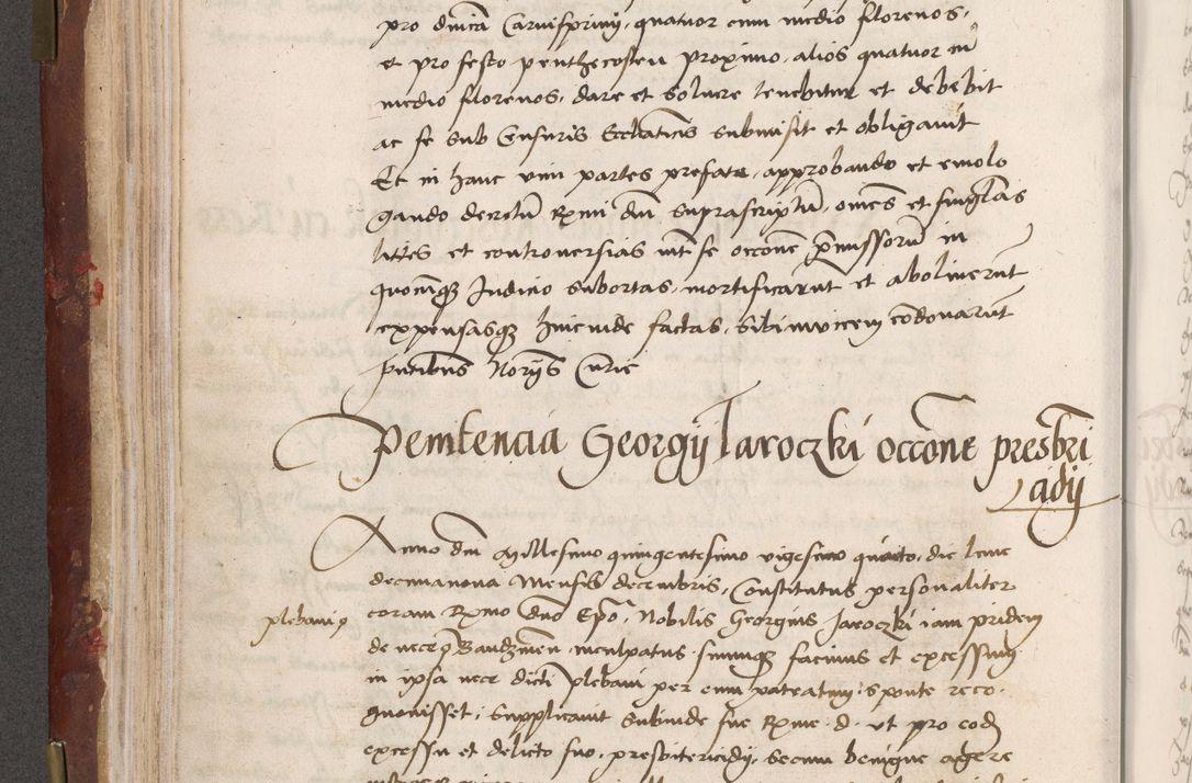 Zdjęcie nr 126 dla obiektu archiwalnego: Volumen I-um actorum coram R. D. Petro Tomicki, episcopo Cracoviensi et Regni Poloniae Vicecancellario, annoru 1524 a mense Aprili, 1525, 1526, 1527, 1528 et 1529 inclusive, quoeum indicem ad finem eiusdem voluminis videre licet.