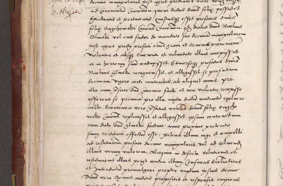 Zdjęcie nr 122 dla obiektu archiwalnego: Volumen I-um actorum coram R. D. Petro Tomicki, episcopo Cracoviensi et Regni Poloniae Vicecancellario, annoru 1524 a mense Aprili, 1525, 1526, 1527, 1528 et 1529 inclusive, quoeum indicem ad finem eiusdem voluminis videre licet.