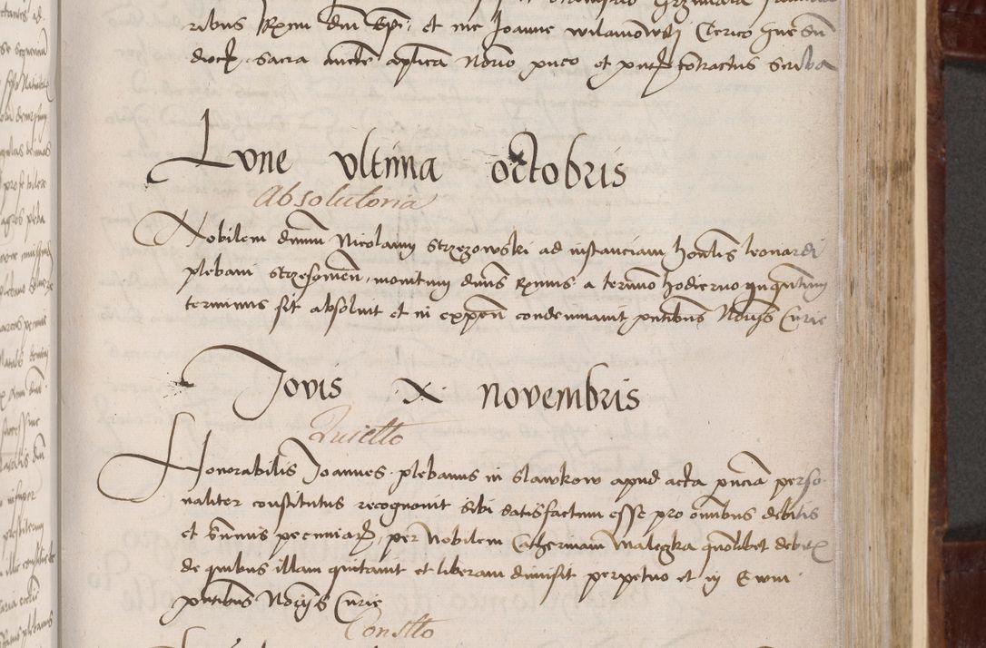 Zdjęcie nr 109 dla obiektu archiwalnego: Volumen I-um actorum coram R. D. Petro Tomicki, episcopo Cracoviensi et Regni Poloniae Vicecancellario, annoru 1524 a mense Aprili, 1525, 1526, 1527, 1528 et 1529 inclusive, quoeum indicem ad finem eiusdem voluminis videre licet.