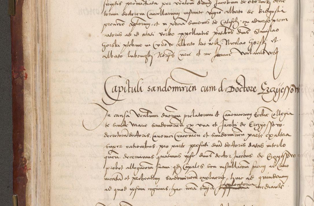 Zdjęcie nr 106 dla obiektu archiwalnego: Volumen I-um actorum coram R. D. Petro Tomicki, episcopo Cracoviensi et Regni Poloniae Vicecancellario, annoru 1524 a mense Aprili, 1525, 1526, 1527, 1528 et 1529 inclusive, quoeum indicem ad finem eiusdem voluminis videre licet.