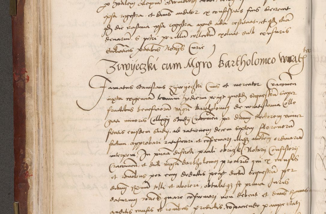 Zdjęcie nr 102 dla obiektu archiwalnego: Volumen I-um actorum coram R. D. Petro Tomicki, episcopo Cracoviensi et Regni Poloniae Vicecancellario, annoru 1524 a mense Aprili, 1525, 1526, 1527, 1528 et 1529 inclusive, quoeum indicem ad finem eiusdem voluminis videre licet.