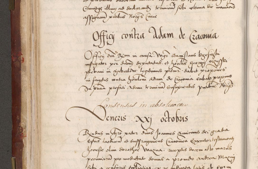 Zdjęcie nr 100 dla obiektu archiwalnego: Volumen I-um actorum coram R. D. Petro Tomicki, episcopo Cracoviensi et Regni Poloniae Vicecancellario, annoru 1524 a mense Aprili, 1525, 1526, 1527, 1528 et 1529 inclusive, quoeum indicem ad finem eiusdem voluminis videre licet.