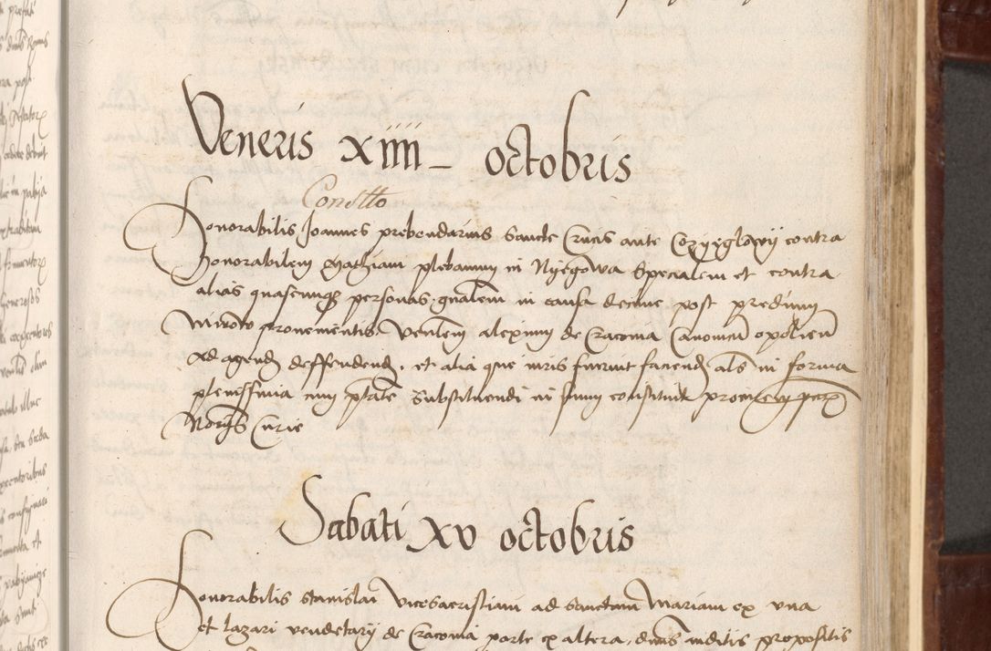 Zdjęcie nr 97 dla obiektu archiwalnego: Volumen I-um actorum coram R. D. Petro Tomicki, episcopo Cracoviensi et Regni Poloniae Vicecancellario, annoru 1524 a mense Aprili, 1525, 1526, 1527, 1528 et 1529 inclusive, quoeum indicem ad finem eiusdem voluminis videre licet.