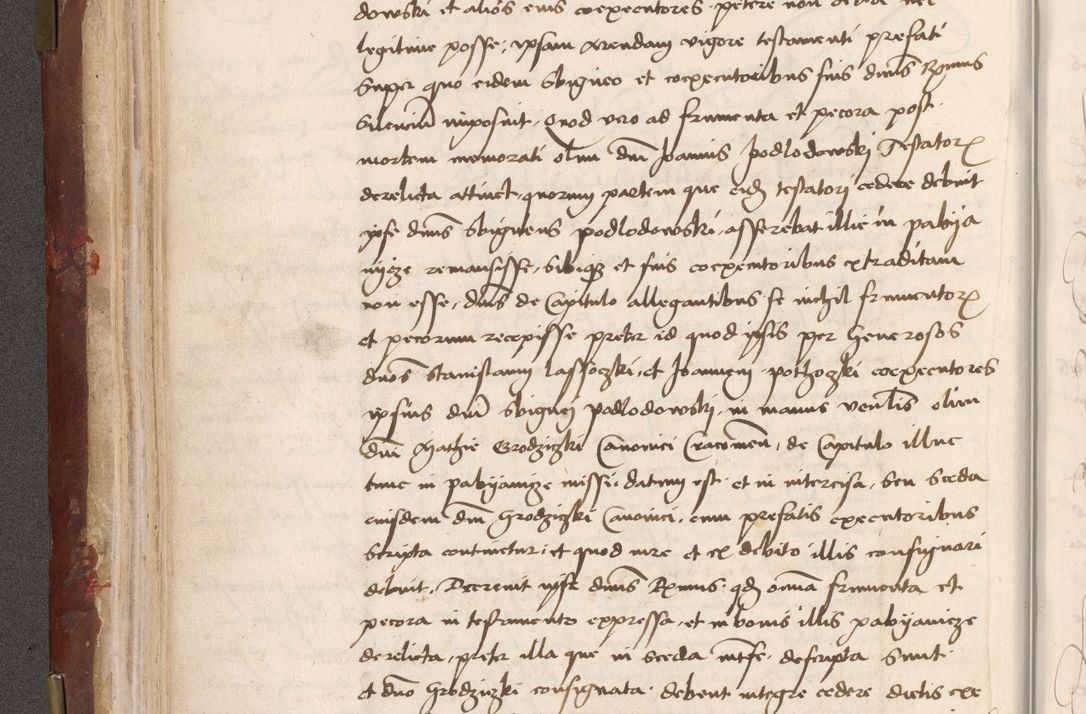 Zdjęcie nr 96 dla obiektu archiwalnego: Volumen I-um actorum coram R. D. Petro Tomicki, episcopo Cracoviensi et Regni Poloniae Vicecancellario, annoru 1524 a mense Aprili, 1525, 1526, 1527, 1528 et 1529 inclusive, quoeum indicem ad finem eiusdem voluminis videre licet.