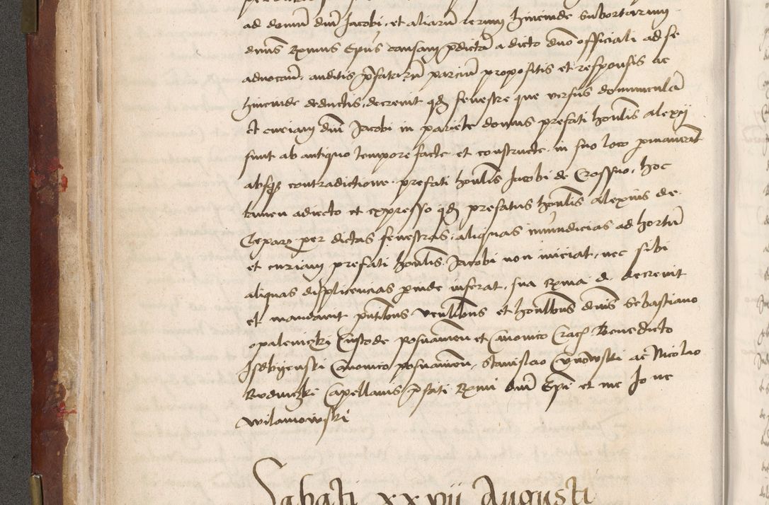 Zdjęcie nr 74 dla obiektu archiwalnego: Volumen I-um actorum coram R. D. Petro Tomicki, episcopo Cracoviensi et Regni Poloniae Vicecancellario, annoru 1524 a mense Aprili, 1525, 1526, 1527, 1528 et 1529 inclusive, quoeum indicem ad finem eiusdem voluminis videre licet.