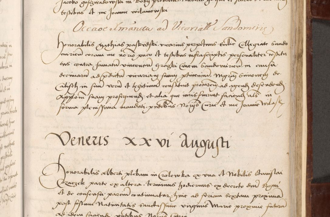 Zdjęcie nr 67 dla obiektu archiwalnego: Volumen I-um actorum coram R. D. Petro Tomicki, episcopo Cracoviensi et Regni Poloniae Vicecancellario, annoru 1524 a mense Aprili, 1525, 1526, 1527, 1528 et 1529 inclusive, quoeum indicem ad finem eiusdem voluminis videre licet.