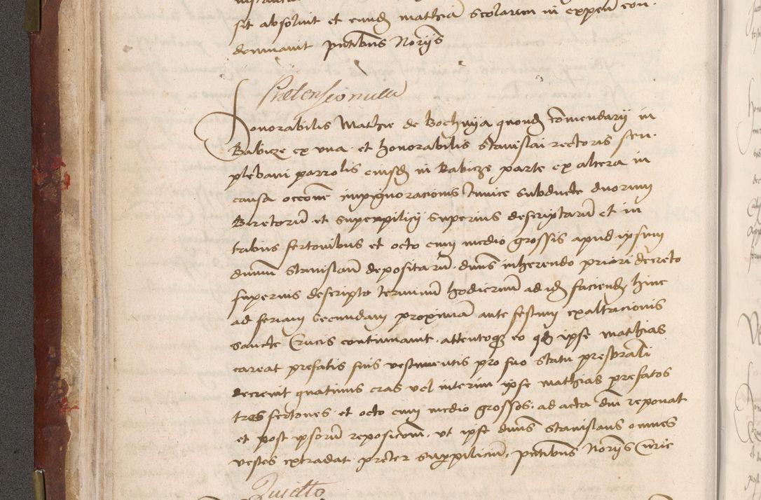 Zdjęcie nr 66 dla obiektu archiwalnego: Volumen I-um actorum coram R. D. Petro Tomicki, episcopo Cracoviensi et Regni Poloniae Vicecancellario, annoru 1524 a mense Aprili, 1525, 1526, 1527, 1528 et 1529 inclusive, quoeum indicem ad finem eiusdem voluminis videre licet.
