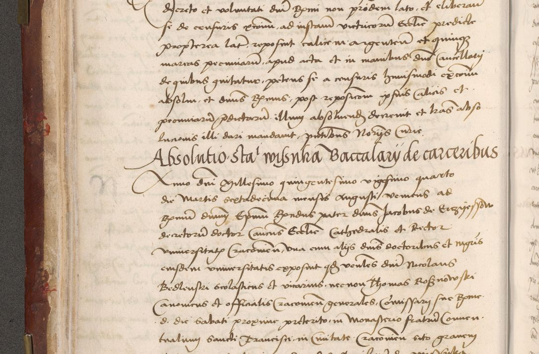Zdjęcie nr 64 dla obiektu archiwalnego: Volumen I-um actorum coram R. D. Petro Tomicki, episcopo Cracoviensi et Regni Poloniae Vicecancellario, annoru 1524 a mense Aprili, 1525, 1526, 1527, 1528 et 1529 inclusive, quoeum indicem ad finem eiusdem voluminis videre licet.