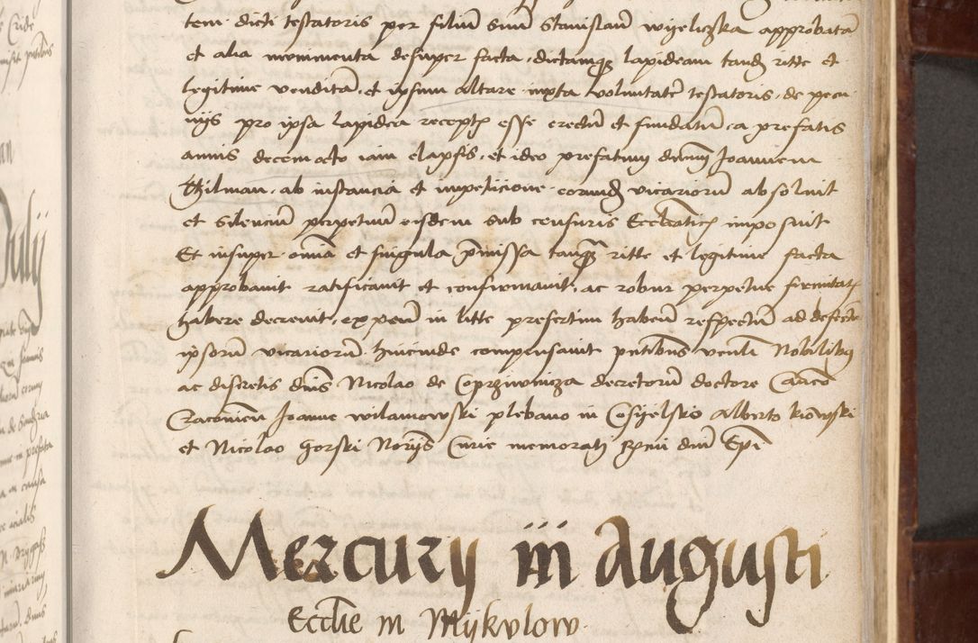 Zdjęcie nr 59 dla obiektu archiwalnego: Volumen I-um actorum coram R. D. Petro Tomicki, episcopo Cracoviensi et Regni Poloniae Vicecancellario, annoru 1524 a mense Aprili, 1525, 1526, 1527, 1528 et 1529 inclusive, quoeum indicem ad finem eiusdem voluminis videre licet.