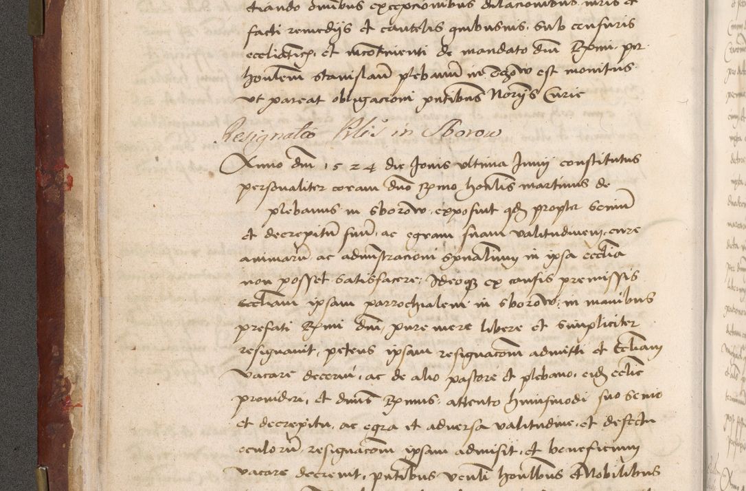 Zdjęcie nr 46 dla obiektu archiwalnego: Volumen I-um actorum coram R. D. Petro Tomicki, episcopo Cracoviensi et Regni Poloniae Vicecancellario, annoru 1524 a mense Aprili, 1525, 1526, 1527, 1528 et 1529 inclusive, quoeum indicem ad finem eiusdem voluminis videre licet.