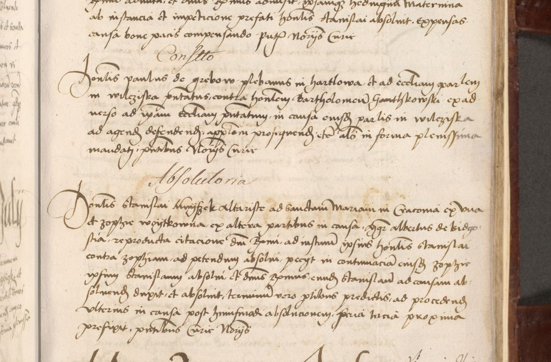 Zdjęcie nr 43 dla obiektu archiwalnego: Volumen I-um actorum coram R. D. Petro Tomicki, episcopo Cracoviensi et Regni Poloniae Vicecancellario, annoru 1524 a mense Aprili, 1525, 1526, 1527, 1528 et 1529 inclusive, quoeum indicem ad finem eiusdem voluminis videre licet.