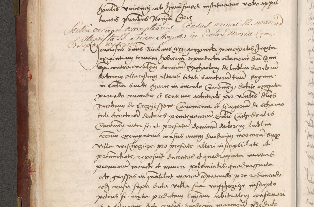 Zdjęcie nr 36 dla obiektu archiwalnego: Volumen I-um actorum coram R. D. Petro Tomicki, episcopo Cracoviensi et Regni Poloniae Vicecancellario, annoru 1524 a mense Aprili, 1525, 1526, 1527, 1528 et 1529 inclusive, quoeum indicem ad finem eiusdem voluminis videre licet.