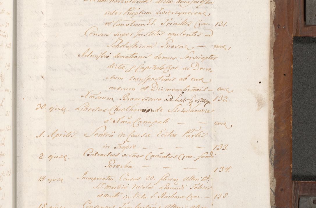 Zdjęcie nr 564 dla obiektu archiwalnego: Volumen II-um actorum coram R. D. Petro Tomicki, episcopo Cracoviensi et Regni Poloniae Vicecancellario, per A. D. 1530 et 1531 inclusive acticatorum, quorum indicem ad finem praesentis voluminis adnotatum videre est.