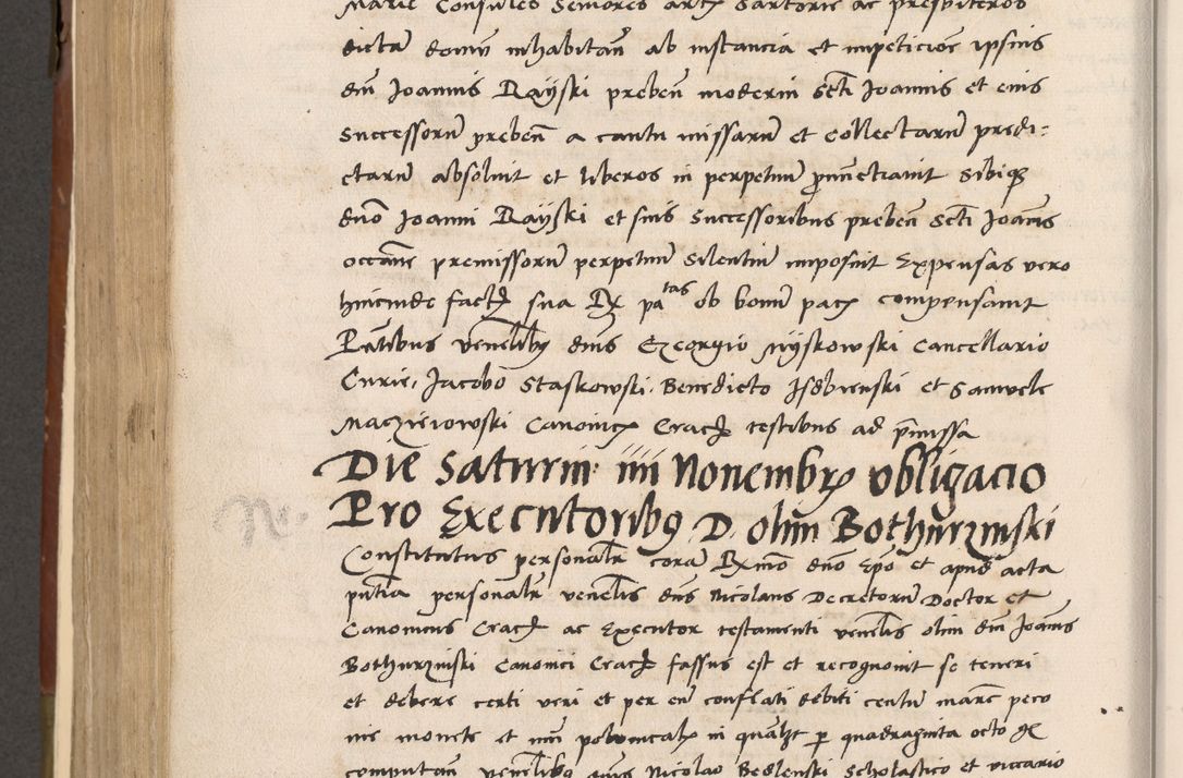 Zdjęcie nr 503 dla obiektu archiwalnego: Volumen II-um actorum coram R. D. Petro Tomicki, episcopo Cracoviensi et Regni Poloniae Vicecancellario, per A. D. 1530 et 1531 inclusive acticatorum, quorum indicem ad finem praesentis voluminis adnotatum videre est.