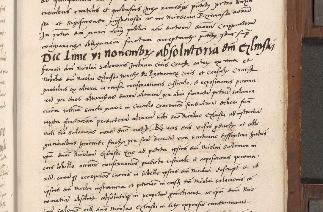 Zdjęcie nr 504 dla obiektu archiwalnego: Volumen II-um actorum coram R. D. Petro Tomicki, episcopo Cracoviensi et Regni Poloniae Vicecancellario, per A. D. 1530 et 1531 inclusive acticatorum, quorum indicem ad finem praesentis voluminis adnotatum videre est.