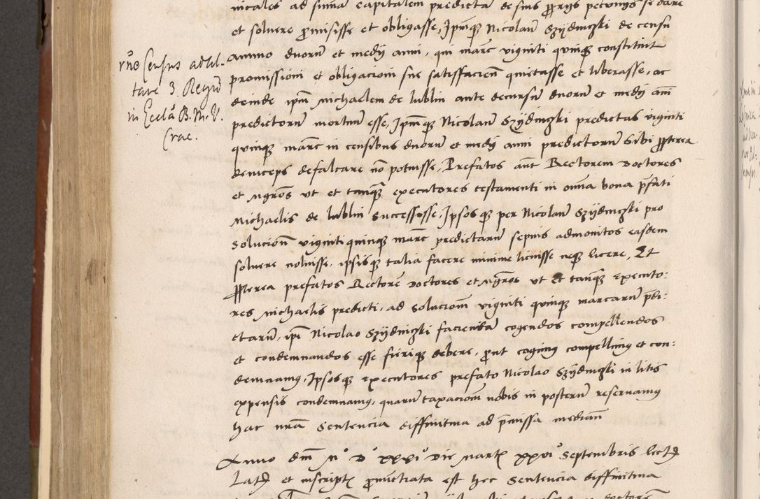 Zdjęcie nr 459 dla obiektu archiwalnego: Volumen II-um actorum coram R. D. Petro Tomicki, episcopo Cracoviensi et Regni Poloniae Vicecancellario, per A. D. 1530 et 1531 inclusive acticatorum, quorum indicem ad finem praesentis voluminis adnotatum videre est.