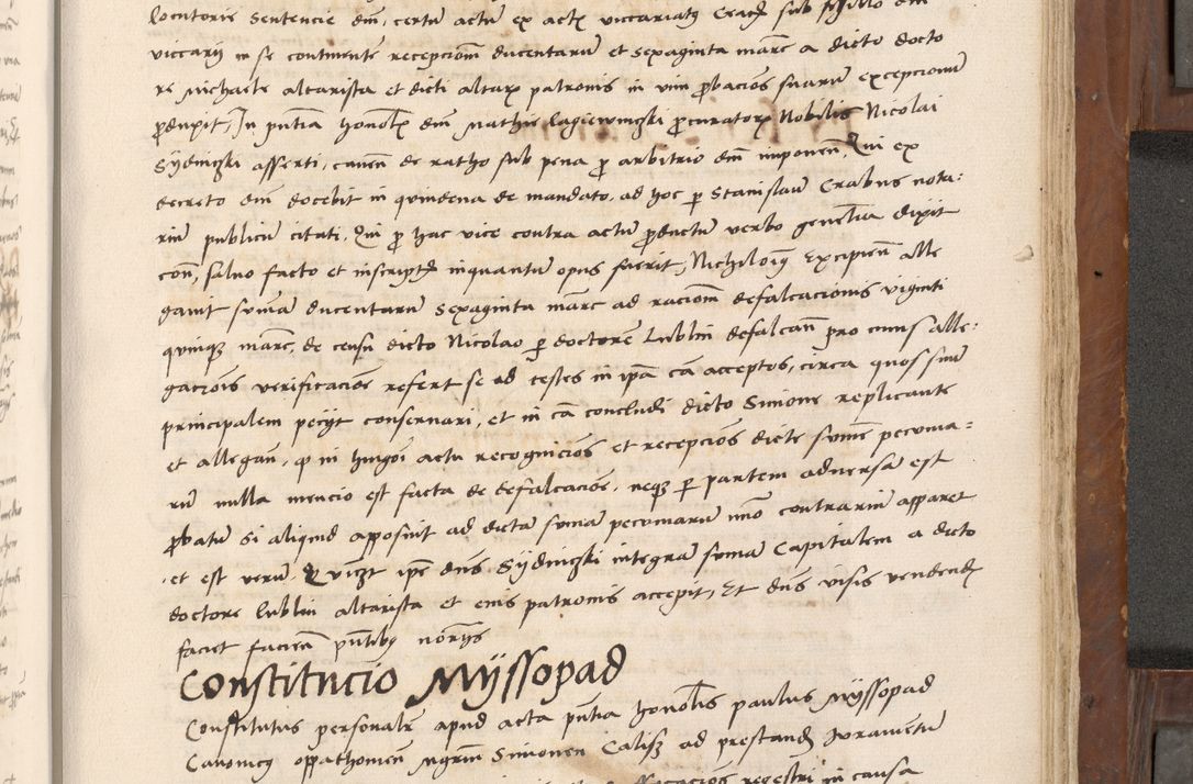 Zdjęcie nr 448 dla obiektu archiwalnego: Volumen II-um actorum coram R. D. Petro Tomicki, episcopo Cracoviensi et Regni Poloniae Vicecancellario, per A. D. 1530 et 1531 inclusive acticatorum, quorum indicem ad finem praesentis voluminis adnotatum videre est.