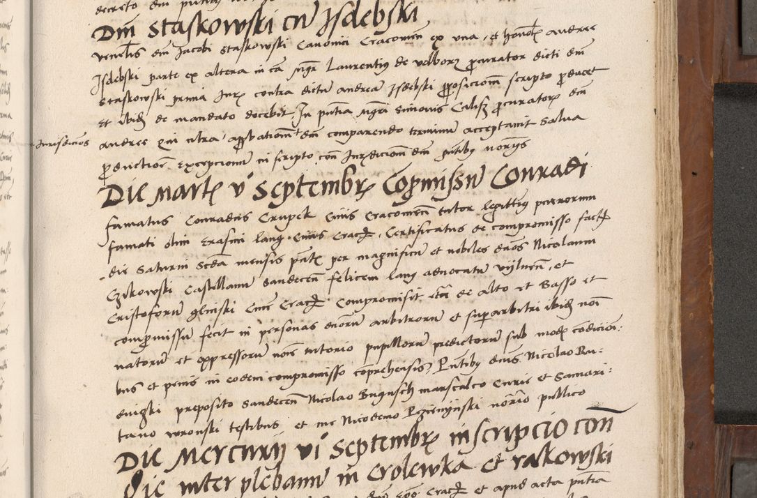 Zdjęcie nr 438 dla obiektu archiwalnego: Volumen II-um actorum coram R. D. Petro Tomicki, episcopo Cracoviensi et Regni Poloniae Vicecancellario, per A. D. 1530 et 1531 inclusive acticatorum, quorum indicem ad finem praesentis voluminis adnotatum videre est.