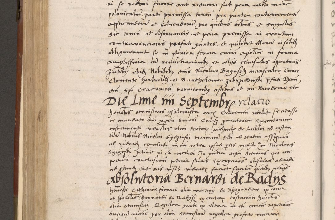 Zdjęcie nr 437 dla obiektu archiwalnego: Volumen II-um actorum coram R. D. Petro Tomicki, episcopo Cracoviensi et Regni Poloniae Vicecancellario, per A. D. 1530 et 1531 inclusive acticatorum, quorum indicem ad finem praesentis voluminis adnotatum videre est.