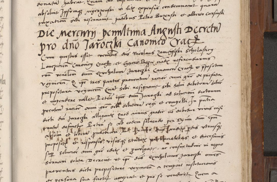 Zdjęcie nr 432 dla obiektu archiwalnego: Volumen II-um actorum coram R. D. Petro Tomicki, episcopo Cracoviensi et Regni Poloniae Vicecancellario, per A. D. 1530 et 1531 inclusive acticatorum, quorum indicem ad finem praesentis voluminis adnotatum videre est.