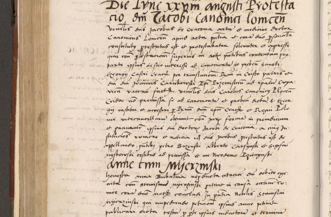 Zdjęcie nr 427 dla obiektu archiwalnego: Volumen II-um actorum coram R. D. Petro Tomicki, episcopo Cracoviensi et Regni Poloniae Vicecancellario, per A. D. 1530 et 1531 inclusive acticatorum, quorum indicem ad finem praesentis voluminis adnotatum videre est.