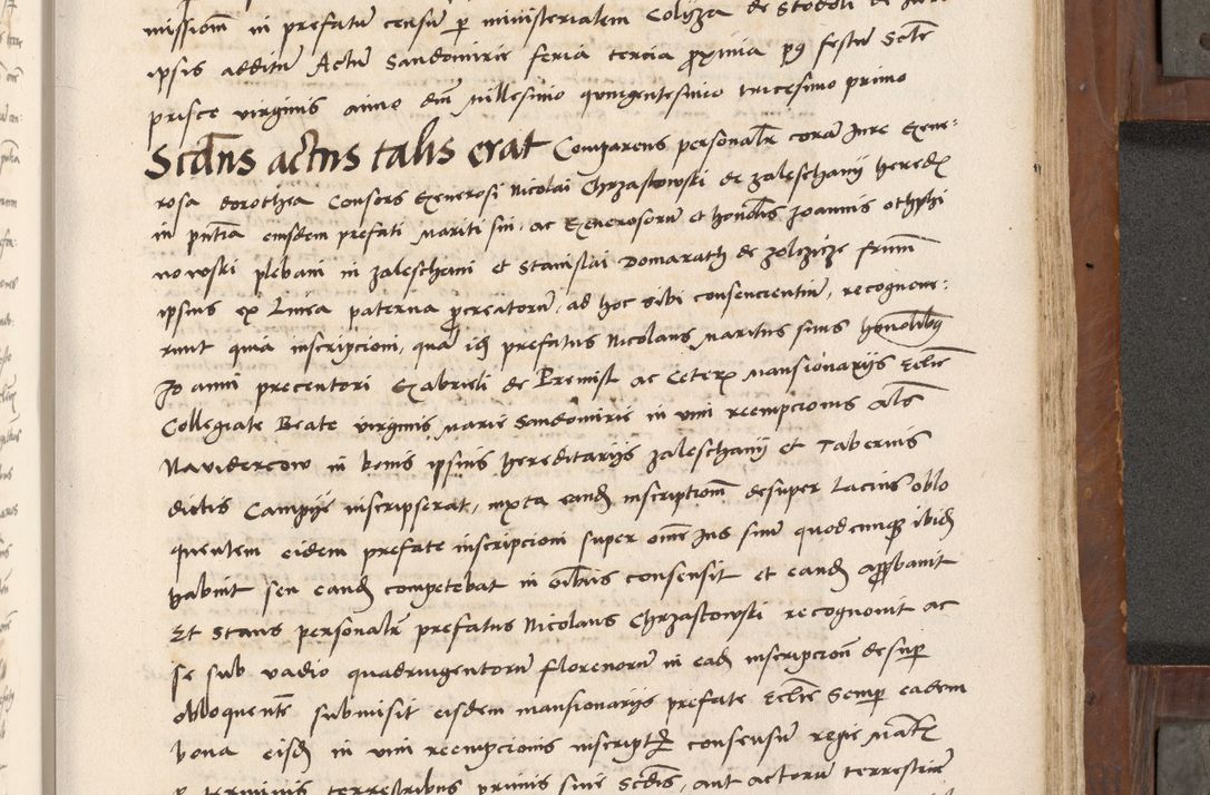 Zdjęcie nr 422 dla obiektu archiwalnego: Volumen II-um actorum coram R. D. Petro Tomicki, episcopo Cracoviensi et Regni Poloniae Vicecancellario, per A. D. 1530 et 1531 inclusive acticatorum, quorum indicem ad finem praesentis voluminis adnotatum videre est.