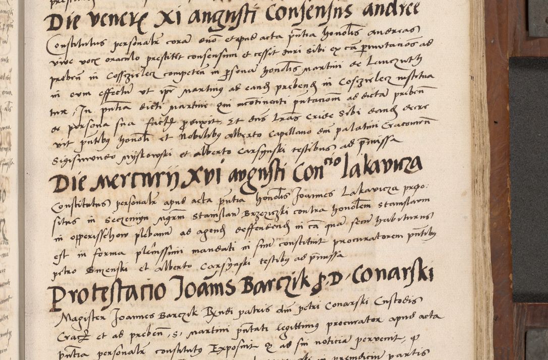 Zdjęcie nr 410 dla obiektu archiwalnego: Volumen II-um actorum coram R. D. Petro Tomicki, episcopo Cracoviensi et Regni Poloniae Vicecancellario, per A. D. 1530 et 1531 inclusive acticatorum, quorum indicem ad finem praesentis voluminis adnotatum videre est.