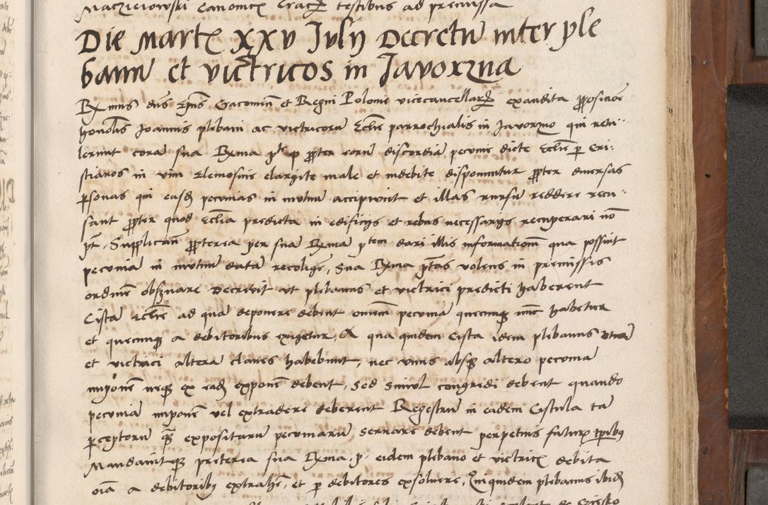 Zdjęcie nr 402 dla obiektu archiwalnego: Volumen II-um actorum coram R. D. Petro Tomicki, episcopo Cracoviensi et Regni Poloniae Vicecancellario, per A. D. 1530 et 1531 inclusive acticatorum, quorum indicem ad finem praesentis voluminis adnotatum videre est.