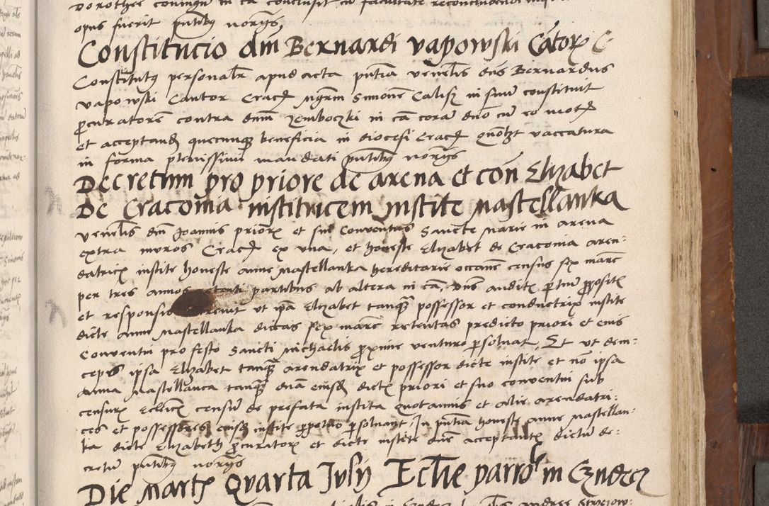 Zdjęcie nr 382 dla obiektu archiwalnego: Volumen II-um actorum coram R. D. Petro Tomicki, episcopo Cracoviensi et Regni Poloniae Vicecancellario, per A. D. 1530 et 1531 inclusive acticatorum, quorum indicem ad finem praesentis voluminis adnotatum videre est.