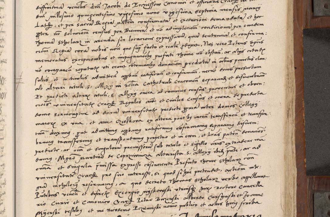 Zdjęcie nr 314 dla obiektu archiwalnego: Volumen II-um actorum coram R. D. Petro Tomicki, episcopo Cracoviensi et Regni Poloniae Vicecancellario, per A. D. 1530 et 1531 inclusive acticatorum, quorum indicem ad finem praesentis voluminis adnotatum videre est.