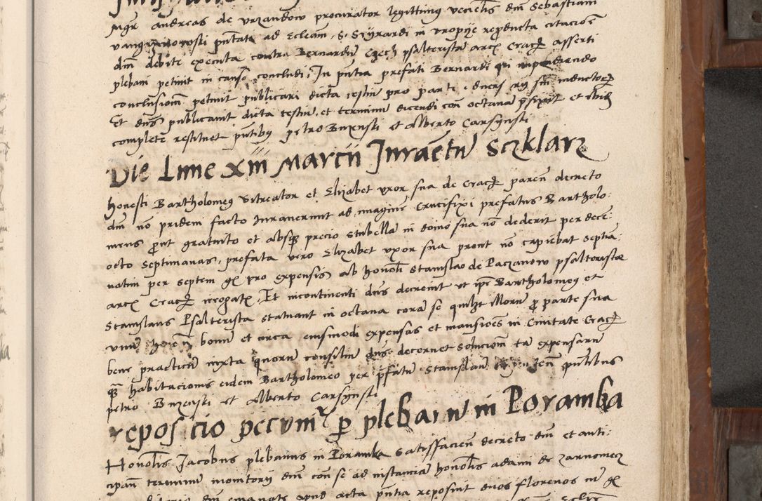 Zdjęcie nr 292 dla obiektu archiwalnego: Volumen II-um actorum coram R. D. Petro Tomicki, episcopo Cracoviensi et Regni Poloniae Vicecancellario, per A. D. 1530 et 1531 inclusive acticatorum, quorum indicem ad finem praesentis voluminis adnotatum videre est.