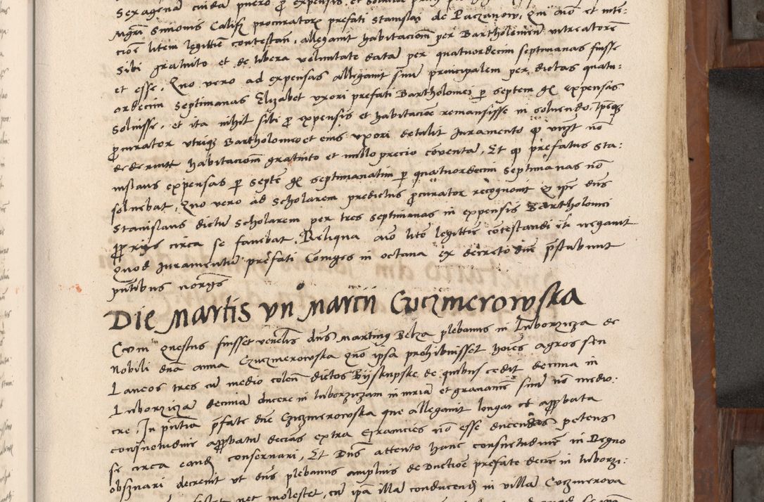 Zdjęcie nr 286 dla obiektu archiwalnego: Volumen II-um actorum coram R. D. Petro Tomicki, episcopo Cracoviensi et Regni Poloniae Vicecancellario, per A. D. 1530 et 1531 inclusive acticatorum, quorum indicem ad finem praesentis voluminis adnotatum videre est.