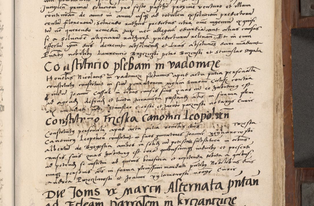 Zdjęcie nr 288 dla obiektu archiwalnego: Volumen II-um actorum coram R. D. Petro Tomicki, episcopo Cracoviensi et Regni Poloniae Vicecancellario, per A. D. 1530 et 1531 inclusive acticatorum, quorum indicem ad finem praesentis voluminis adnotatum videre est.