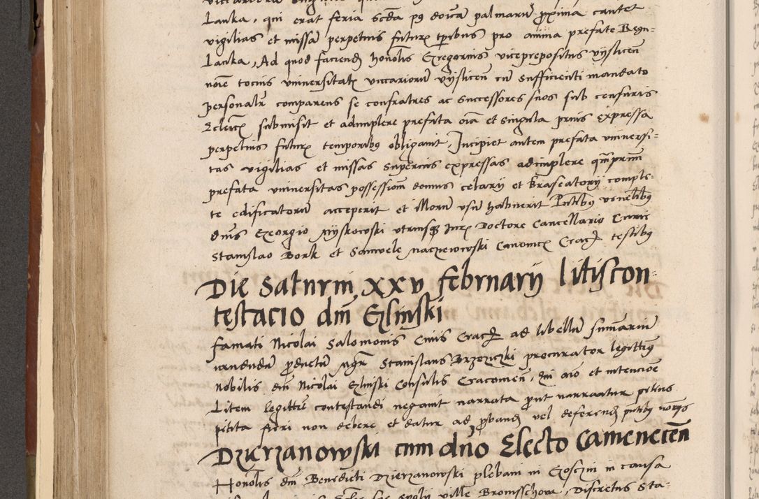 Zdjęcie nr 277 dla obiektu archiwalnego: Volumen II-um actorum coram R. D. Petro Tomicki, episcopo Cracoviensi et Regni Poloniae Vicecancellario, per A. D. 1530 et 1531 inclusive acticatorum, quorum indicem ad finem praesentis voluminis adnotatum videre est.