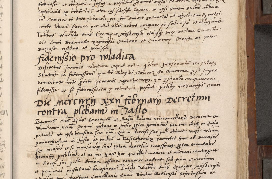 Zdjęcie nr 276 dla obiektu archiwalnego: Volumen II-um actorum coram R. D. Petro Tomicki, episcopo Cracoviensi et Regni Poloniae Vicecancellario, per A. D. 1530 et 1531 inclusive acticatorum, quorum indicem ad finem praesentis voluminis adnotatum videre est.