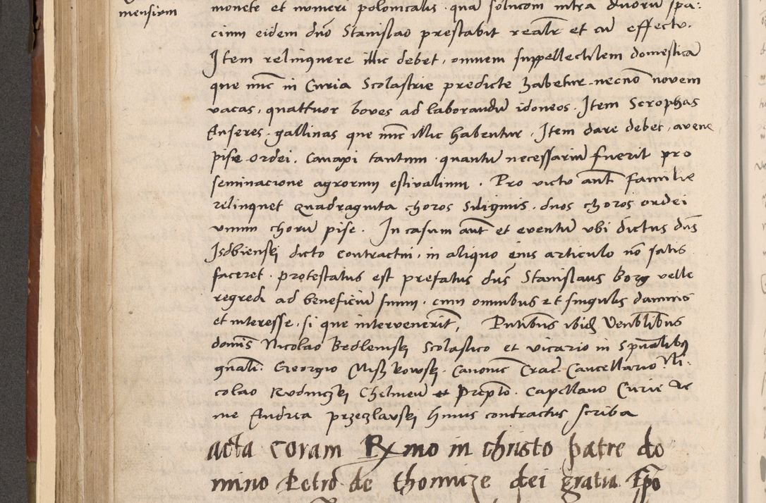 Zdjęcie nr 261 dla obiektu archiwalnego: Volumen II-um actorum coram R. D. Petro Tomicki, episcopo Cracoviensi et Regni Poloniae Vicecancellario, per A. D. 1530 et 1531 inclusive acticatorum, quorum indicem ad finem praesentis voluminis adnotatum videre est.