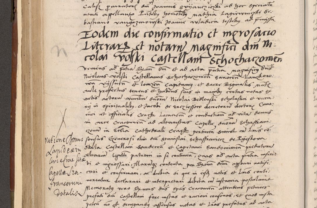 Zdjęcie nr 251 dla obiektu archiwalnego: Volumen II-um actorum coram R. D. Petro Tomicki, episcopo Cracoviensi et Regni Poloniae Vicecancellario, per A. D. 1530 et 1531 inclusive acticatorum, quorum indicem ad finem praesentis voluminis adnotatum videre est.