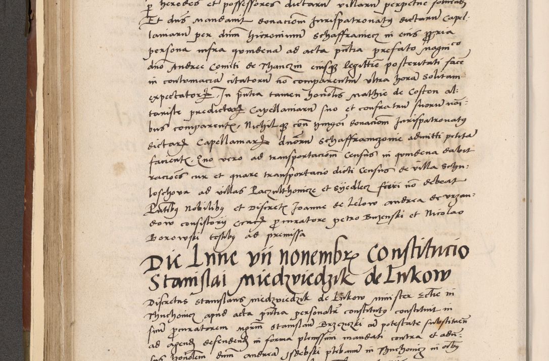 Zdjęcie nr 223 dla obiektu archiwalnego: Volumen II-um actorum coram R. D. Petro Tomicki, episcopo Cracoviensi et Regni Poloniae Vicecancellario, per A. D. 1530 et 1531 inclusive acticatorum, quorum indicem ad finem praesentis voluminis adnotatum videre est.