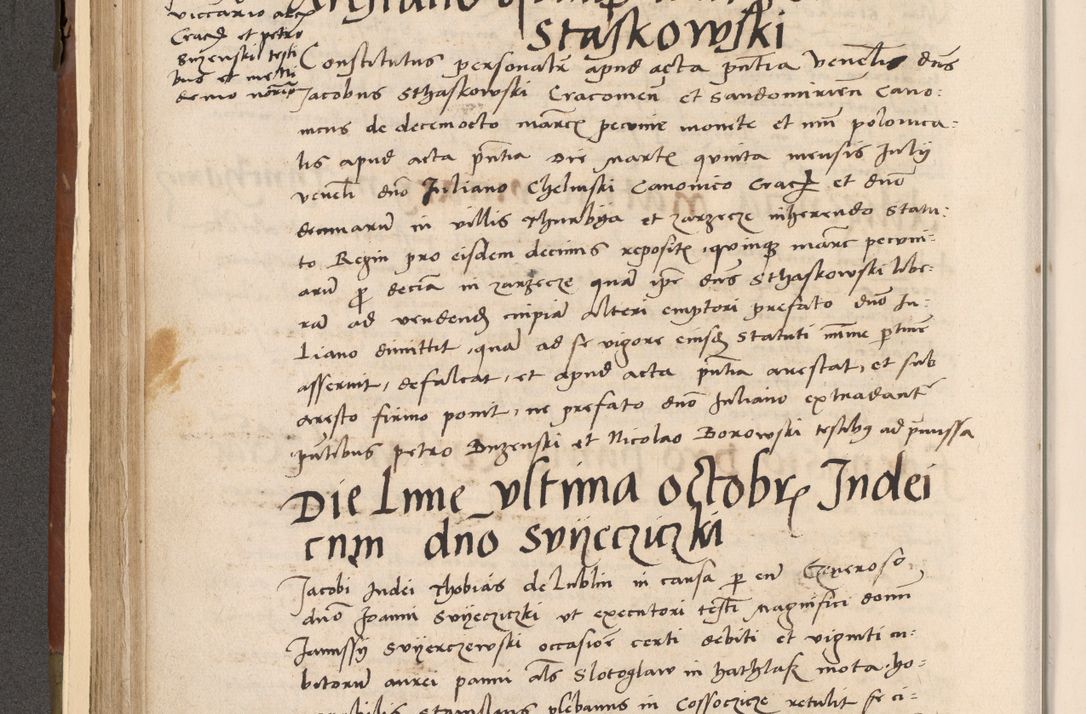 Zdjęcie nr 217 dla obiektu archiwalnego: Volumen II-um actorum coram R. D. Petro Tomicki, episcopo Cracoviensi et Regni Poloniae Vicecancellario, per A. D. 1530 et 1531 inclusive acticatorum, quorum indicem ad finem praesentis voluminis adnotatum videre est.
