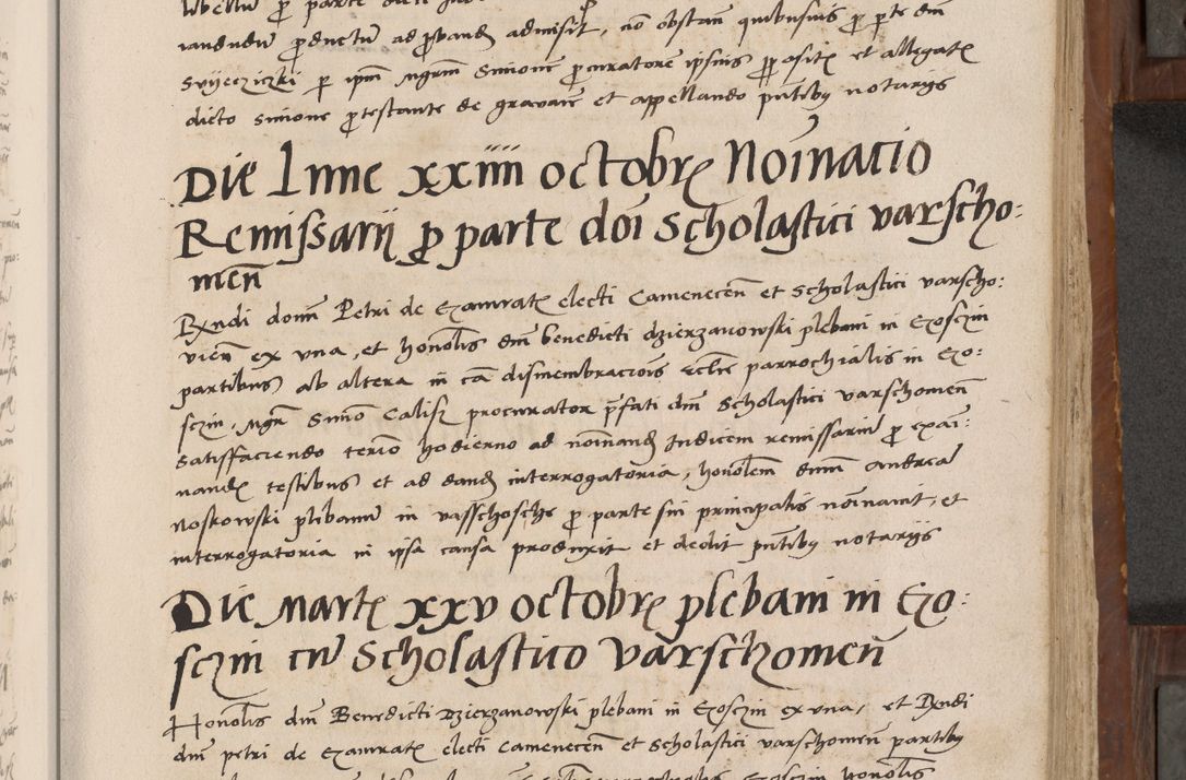 Zdjęcie nr 210 dla obiektu archiwalnego: Volumen II-um actorum coram R. D. Petro Tomicki, episcopo Cracoviensi et Regni Poloniae Vicecancellario, per A. D. 1530 et 1531 inclusive acticatorum, quorum indicem ad finem praesentis voluminis adnotatum videre est.