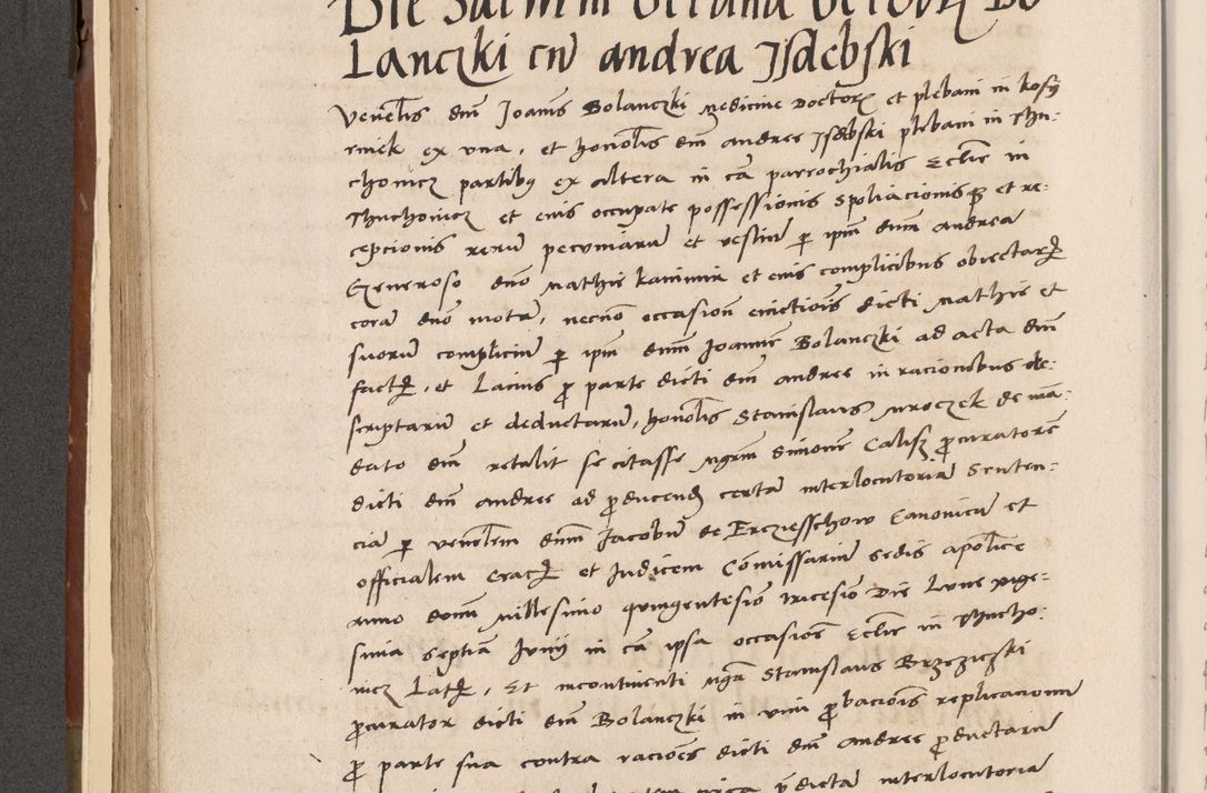 Zdjęcie nr 201 dla obiektu archiwalnego: Volumen II-um actorum coram R. D. Petro Tomicki, episcopo Cracoviensi et Regni Poloniae Vicecancellario, per A. D. 1530 et 1531 inclusive acticatorum, quorum indicem ad finem praesentis voluminis adnotatum videre est.