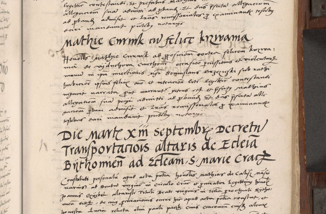 Zdjęcie nr 180 dla obiektu archiwalnego: Volumen II-um actorum coram R. D. Petro Tomicki, episcopo Cracoviensi et Regni Poloniae Vicecancellario, per A. D. 1530 et 1531 inclusive acticatorum, quorum indicem ad finem praesentis voluminis adnotatum videre est.