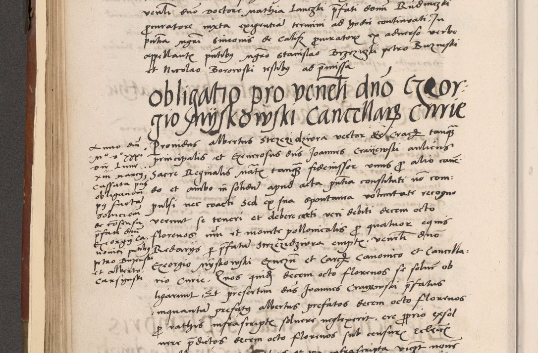 Zdjęcie nr 173 dla obiektu archiwalnego: Volumen II-um actorum coram R. D. Petro Tomicki, episcopo Cracoviensi et Regni Poloniae Vicecancellario, per A. D. 1530 et 1531 inclusive acticatorum, quorum indicem ad finem praesentis voluminis adnotatum videre est.