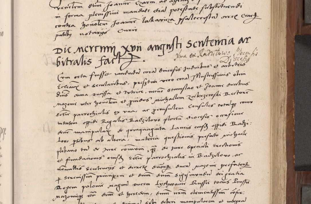 Zdjęcie nr 154 dla obiektu archiwalnego: Volumen II-um actorum coram R. D. Petro Tomicki, episcopo Cracoviensi et Regni Poloniae Vicecancellario, per A. D. 1530 et 1531 inclusive acticatorum, quorum indicem ad finem praesentis voluminis adnotatum videre est.