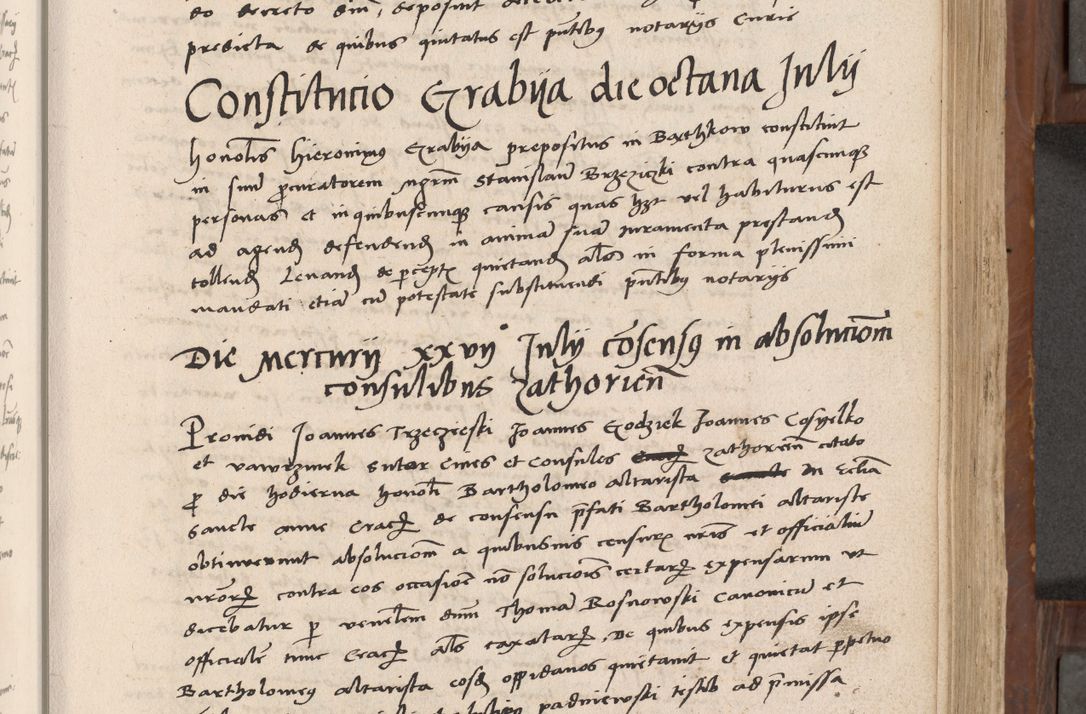 Zdjęcie nr 144 dla obiektu archiwalnego: Volumen II-um actorum coram R. D. Petro Tomicki, episcopo Cracoviensi et Regni Poloniae Vicecancellario, per A. D. 1530 et 1531 inclusive acticatorum, quorum indicem ad finem praesentis voluminis adnotatum videre est.