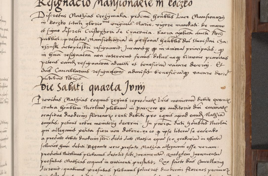 Zdjęcie nr 130 dla obiektu archiwalnego: Volumen II-um actorum coram R. D. Petro Tomicki, episcopo Cracoviensi et Regni Poloniae Vicecancellario, per A. D. 1530 et 1531 inclusive acticatorum, quorum indicem ad finem praesentis voluminis adnotatum videre est.